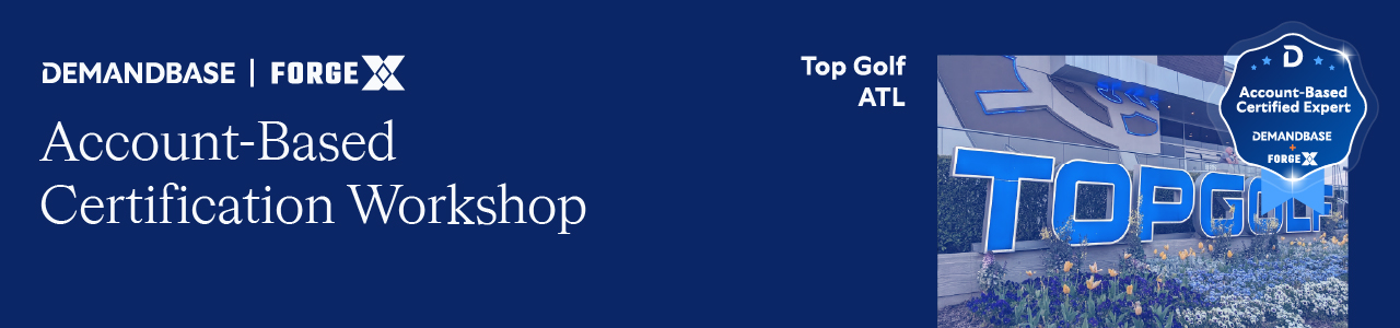 Atlanta Account Based Certification Roadshow Banner